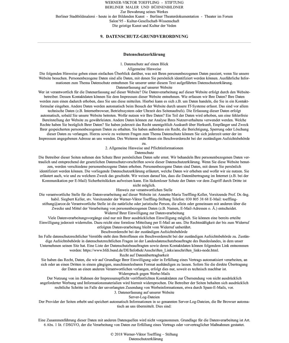Datenschutzerklärung